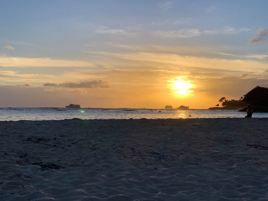 Ala Moana Beach Sunset